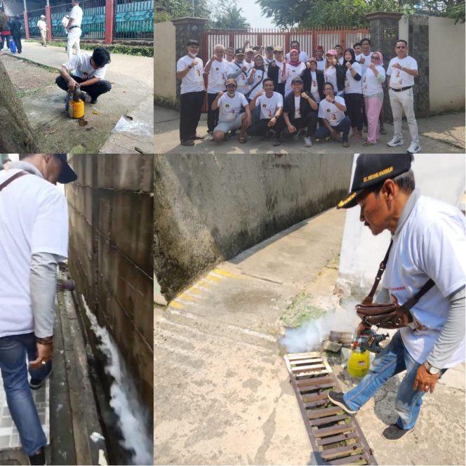 
					Aliansi Rudy Susmanto Lakukan Fogging di Kedung Waringin, Wahyu: Untuk Mencegah Penyakit DBD