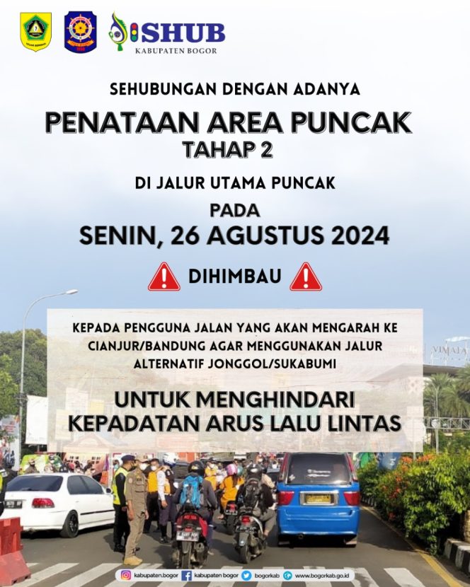 
					Pengguna Jalan di Jalur Puncak Diimbau Gunakan Jalur Alternatif, Penertiban Bangunan Liar Tahap 2