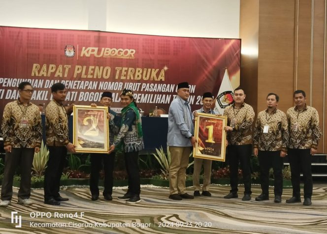 
					Paslon Rudy Susmanto-Jaro Ade Dapat Nomor Urut 1 di Pilbup Bogor 2024