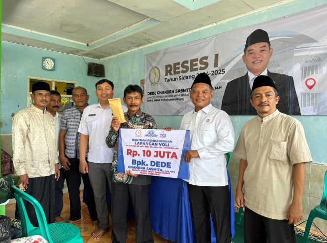 
					Reses di Desa Galuga, Dede Chandra Sasmita Bantu Pembangunan 2 Fasilitas Olahraga