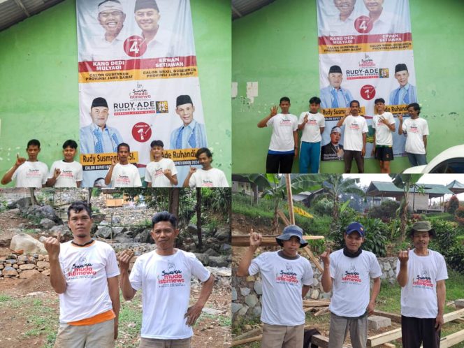
					Cegah Golput, Suara Muda Istimewa Bogor Timur Bagikan Baju dan Pasang Banner Paslon No 1 di Pelosok Kampung Sukamakmur