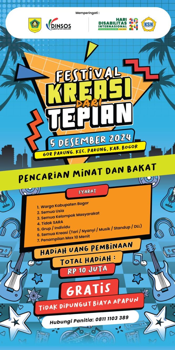 
					Semarak HDI-HKSN 2024, Dinsos Gebyar Festival Kreasi Istimewa 2024