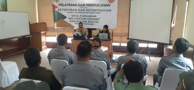 
					Optimalkan Peran Kelinmasan, Plt Kasi Trantib Berikan Pembekalan Kepada Linmas Desa Pabuaran Kemang