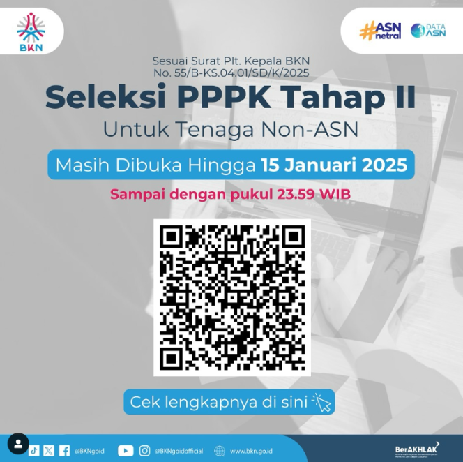 
					Info Penting! Pendaftaran PPPK Tahap 2 di Jabar Masih Dibuka Hingga 15 Januari 2025