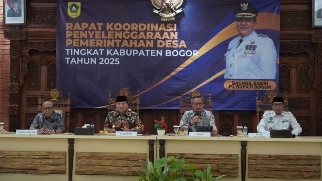 
					Rakor Penyelenggaraan Pemerintahan Desa, Pemkab Bogor Dorong Desa Jadi Desa Maju dan Mandiri
