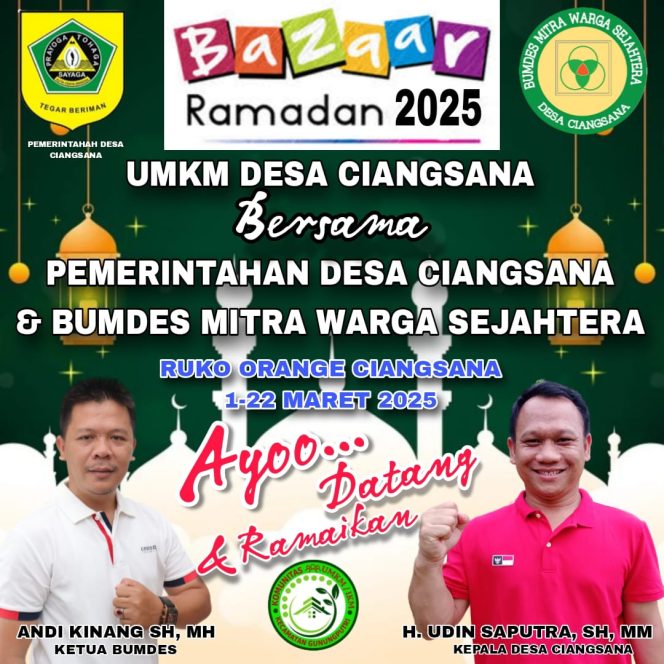 
					Kerjasama Bareng Bumdes, Pemdes Ciangsana Adakan Bazar Selama Ramadhan