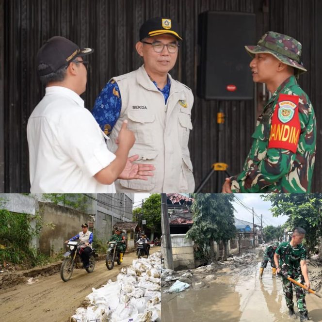 
					Kompak Bersihkan Sisa Banjir Bojong Kulur, Sekda Ajat: Sesuai Arahan Bupati Bogor, 5 Hari Harus Kelar
