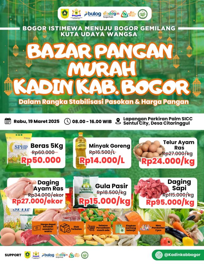 
					Kadin Kabupaten Bogor Gelar Bazar Ramadhan di Babakan Madang, Sintha: Dukung Pemerintah Tekan Inflasi