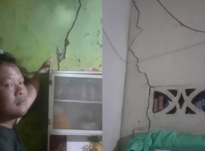 
					Tembok Rumah Warga di Desa Semplak Barat Kemang Retak Imbas Gempa Bogor