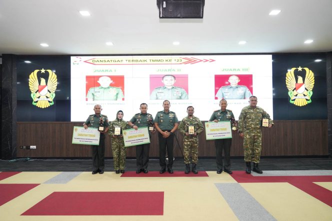 
					Bupati Rudy Susmanto Apresiasi Kinerja Dandim 0621 Letkol Inf Henggar Tri Wahono berhasil Raih Dansatgas TMMD Terbaik