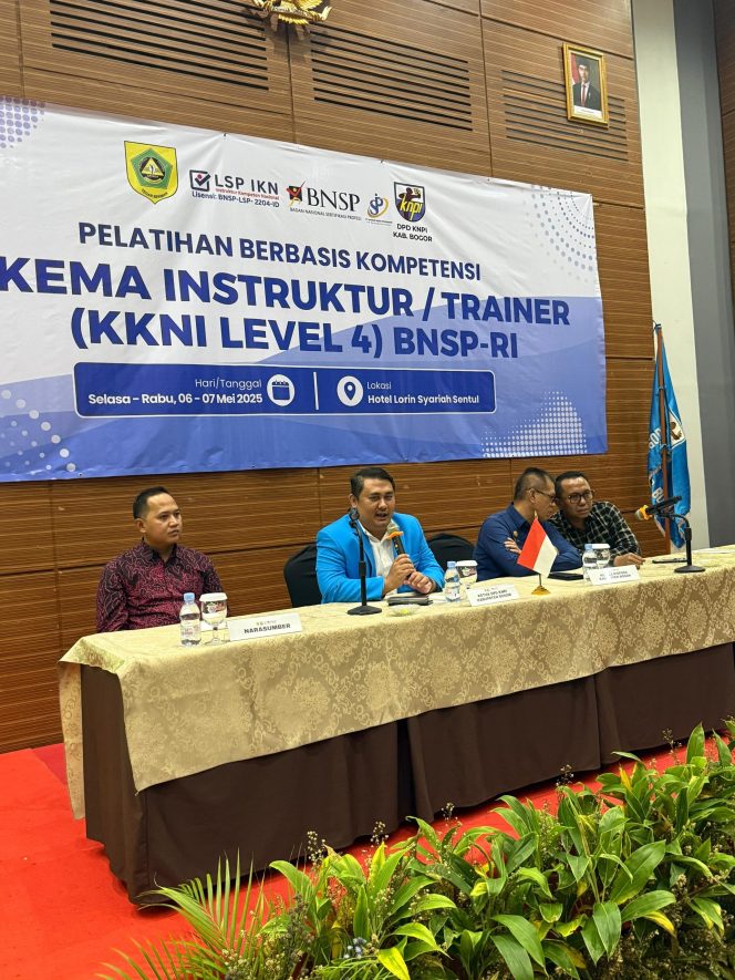 
					KNPI Kabupaten Bogor Adakan Pelatihan dan Sertifikasi Skema Instruktur, Ini Tujuannya