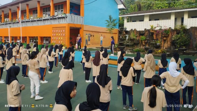 
					Sosialisasi Senam Bogor Bugar, Dispora Gandeng Bapopsi dan SMPN 2 Sukaraja