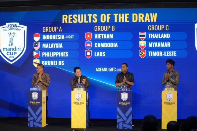 
					Inilah Hasil Drawing ASEAN U-23 Championship Mandiri Cup 2025