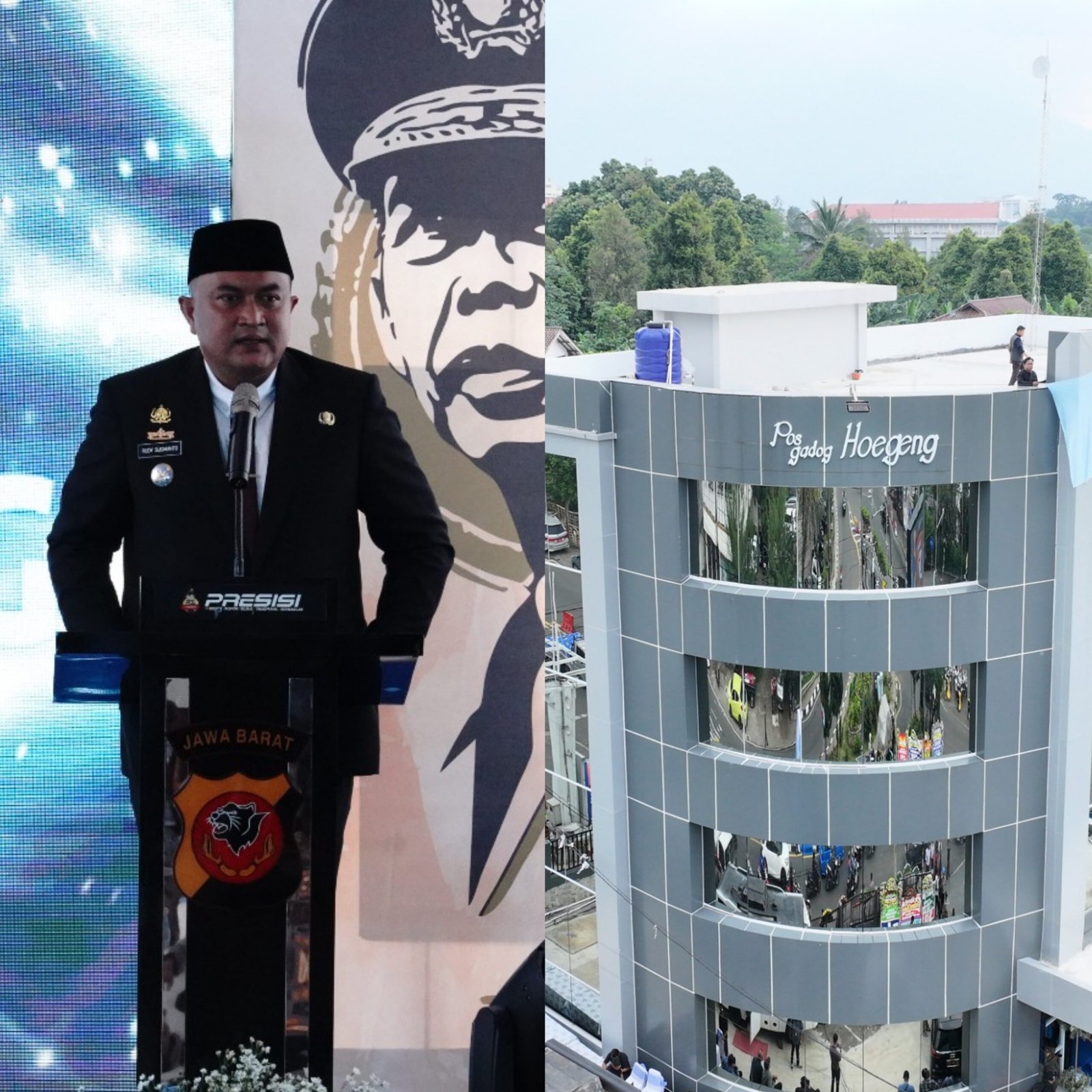 Resmikan Pos Gadog Hoegeng dan Pos Soebianto, Bupati Rudy Susmanto Apresiasi Kapolres Bogor