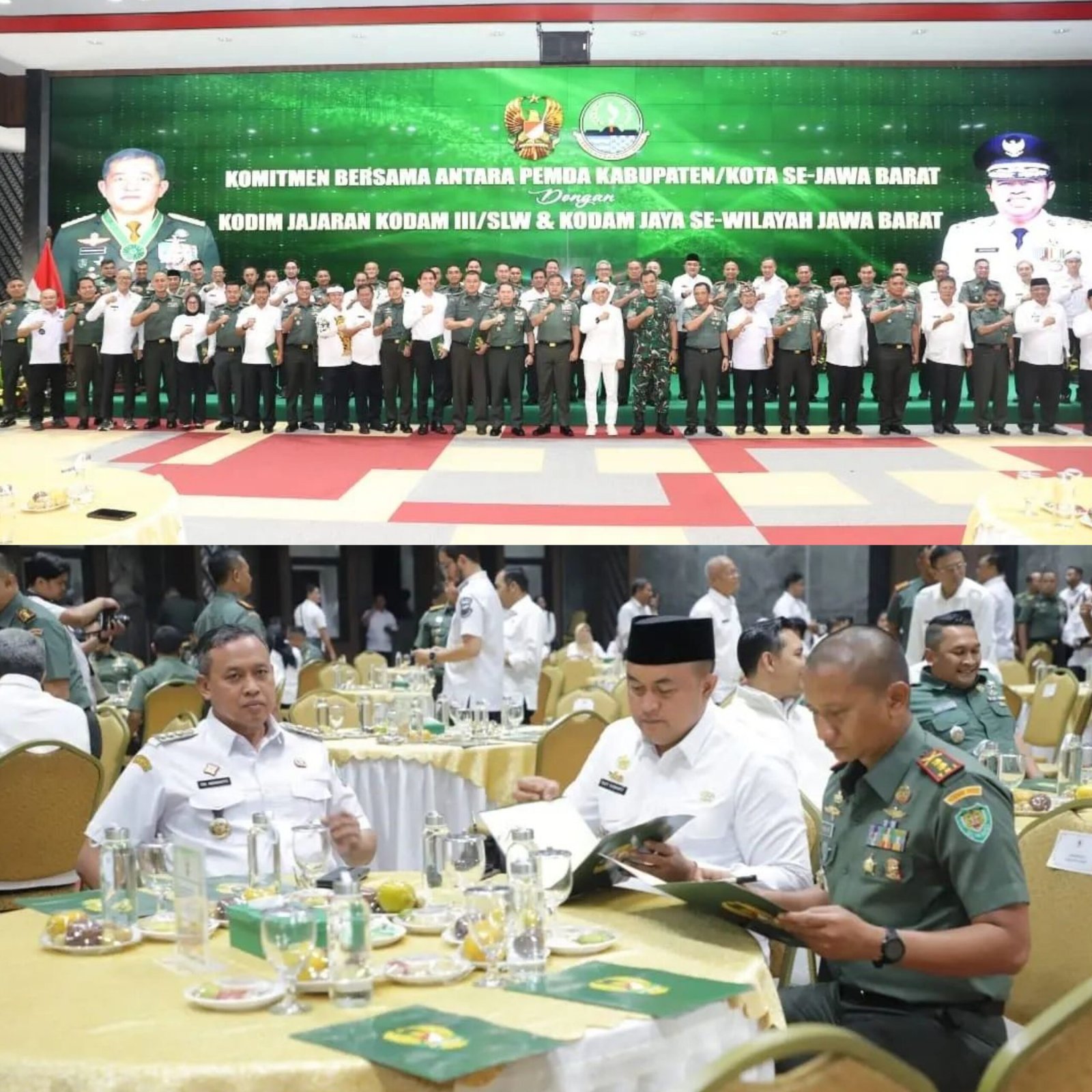 Bupati Bogor Resmi Tandatangani Komitmen Percepatan Pembangunan Bersama Kodam III/Siliwangi