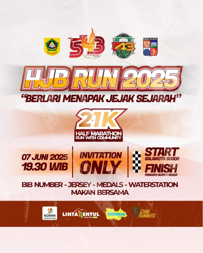 
					KORMI Kabupaten Bogor akan Gelar HJB RUN 2025 Berlari Menapak Jejak Sejarah, Catat Tanggalnya