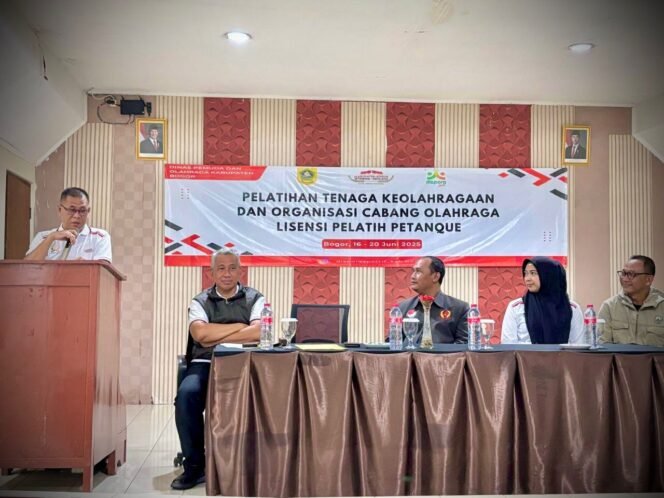 
					Tingkatkan Kualitas Pelatih, Dispora Kabupaten Bogor Gelar Pelatihan Tenaga Keolahragaan dan Organisasi Cabor Petanque