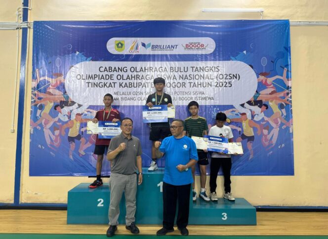 
					Dhannez Vallery dan Dzaky Bhadrika Juara 02SN Jenjang SMP Tingkat Kabupaten Bogor 2025