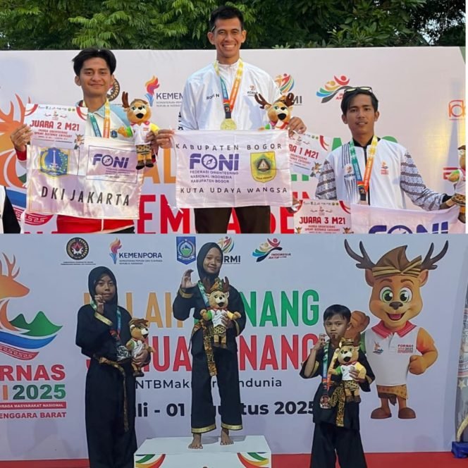 
					FONI dan PSHM Inorga Kormi Kabupaten Bogor Tambah Medali di FORNAS 2025