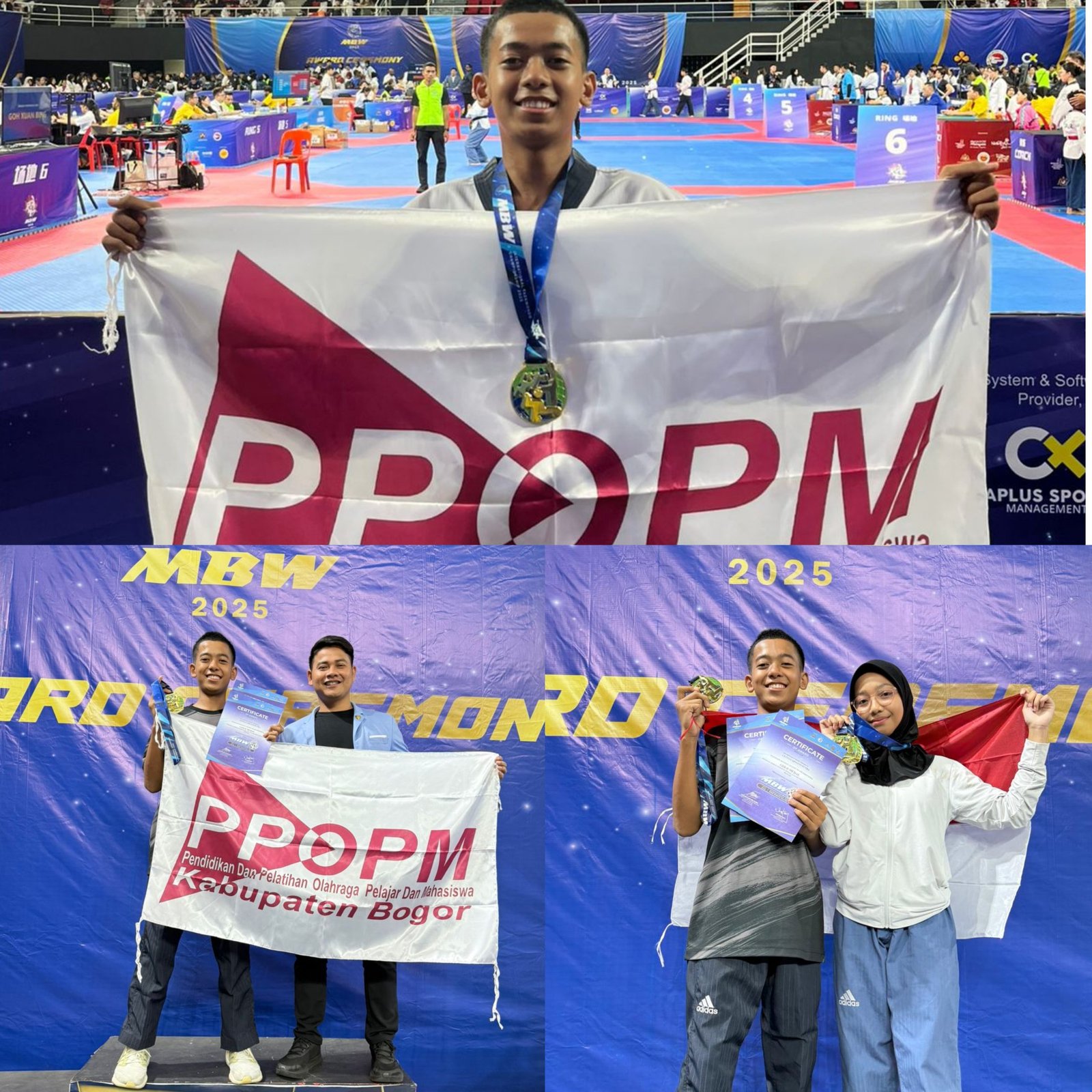 Atlet Taekwondo PPOPM Kabupaten Bogor Raih 2 Medali Kejuaraan Internasional di Malaysia, Kado Indah HUT RI Ke-80