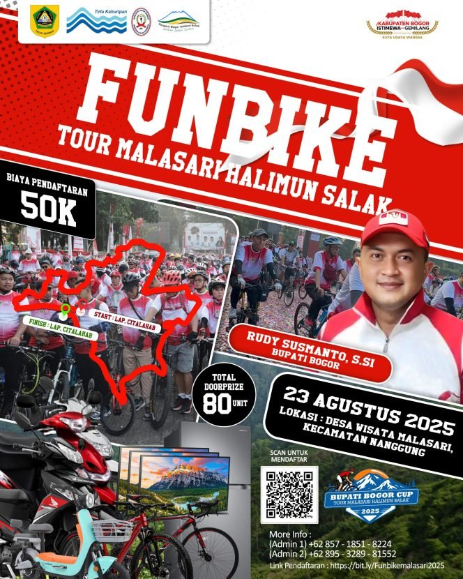 
					Rayakan HUT RI Ke-80, Pemkab dan ISSI Gelar Bupati Bogor Cup Tour Malasari Halimun Salak