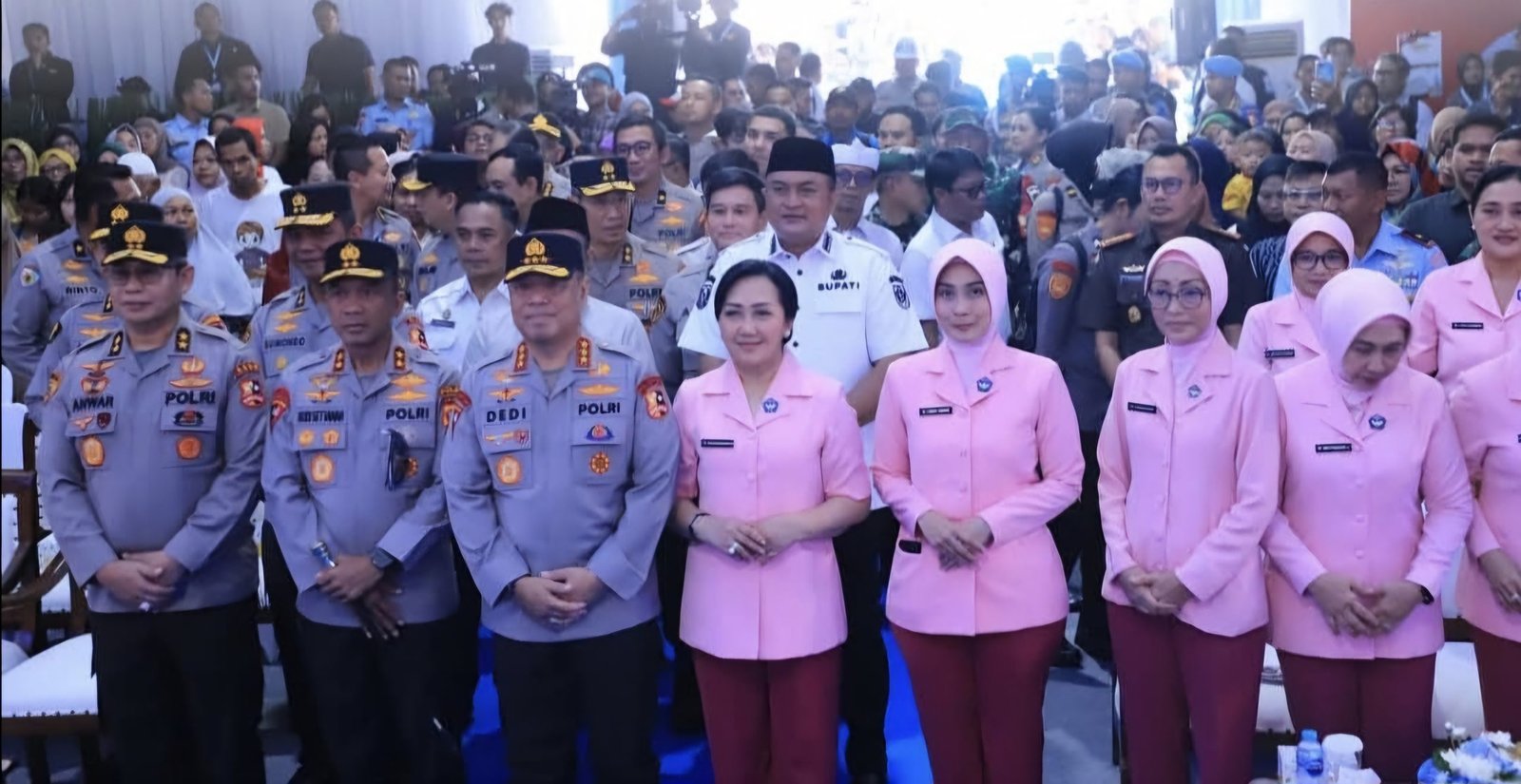 Bupati Rudy Susmanto Apresiasi Bakti Sosial dan Kesehatan Bagi Masyarakat yang Dilakukan Polri