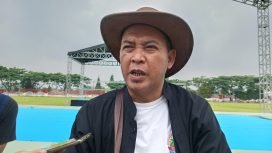 Kabid Peternakan Diskanak Kabupaten Bogor, Dodih Prahmadiyan saat dimintai keterangan di kawasan Stadion Pakansari, Cibinong. (Foto: Erwin)