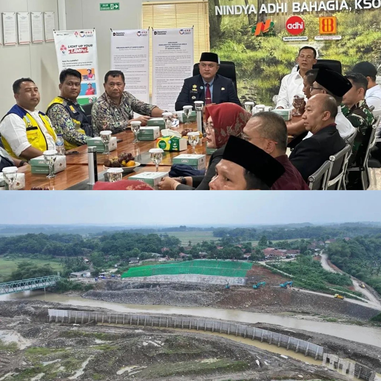 Tinjau Pembangunan Bendungan Cibeet dan Cijurey, Bupati Bogor Rudy Susmanto Sampaikan Hal Penting Ini