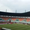 Potret Garudayaksa FC saat bermain di Stadion Pakansari, Cibinong, Kabupaten Bogor. (Foto: Erwin)