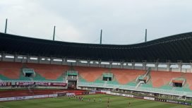 Potret Garudayaksa FC saat bermain di Stadion Pakansari, Cibinong, Kabupaten Bogor. (Foto: Erwin)