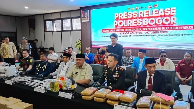 
					Polres Bogor Bongkar 114 Kasus Narkoba dalam 3 Bulan, 155 Tersangka Diamankan