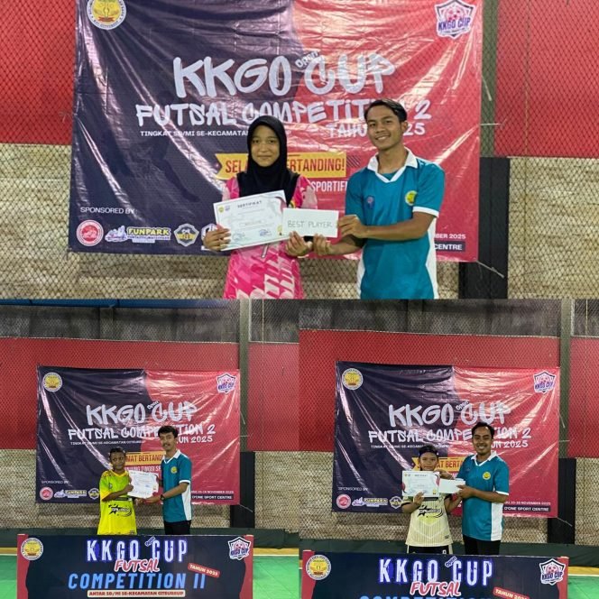 
					Top Skor, Best Kiper dan Best Player di KKGO Cup Futsal Competition 2025 Dapat Penghargaan