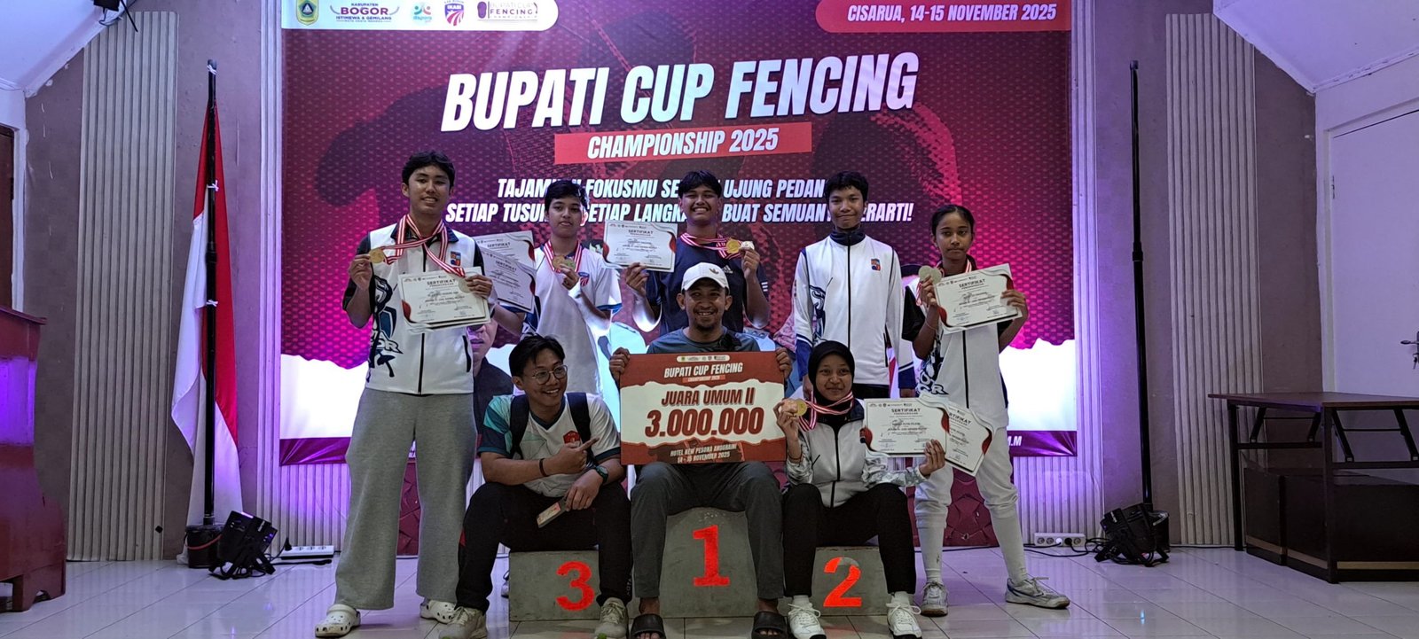Borong Medali, IKASI Kota Bogor Berja di Turnamen Bupati Cup 2025