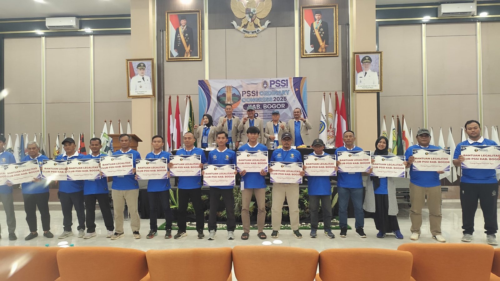 15 Klub Anggota PSSI Kabupaten Bogor Dapat Bantuan Legalitas