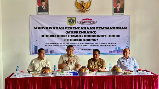 
					Hadiri Musrenbang di Ciriung, Bupati Bogor Tegaskan Komitmen Penanganan Banjir dan Penguatan Penghijauan Wilayah